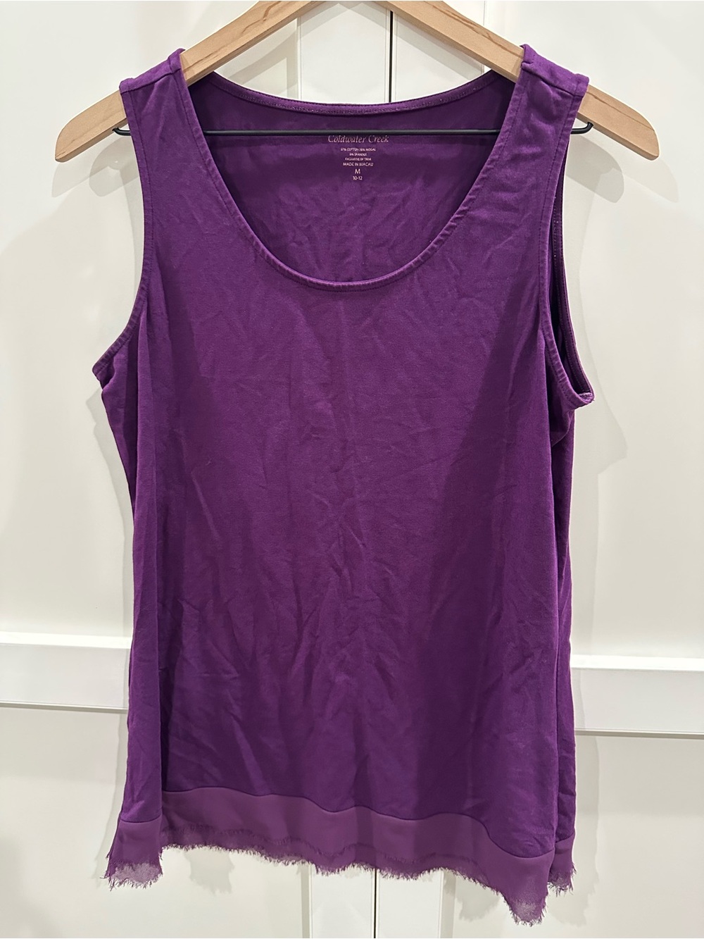 Coldwater Creek Deep Purple Scoop Neck Tunic